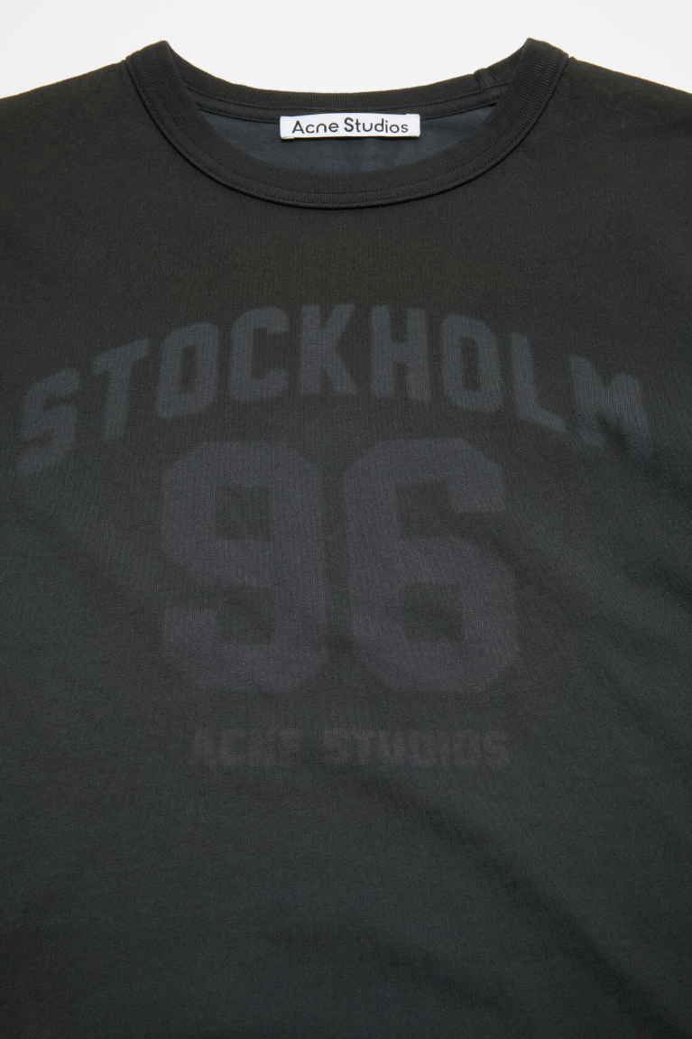  Áo Nữ Acne Fitted Logo T-shirt 'Faded Blue' 