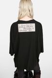  Áo Nữ Acne Gathered Logo T-shirt 'Black' 