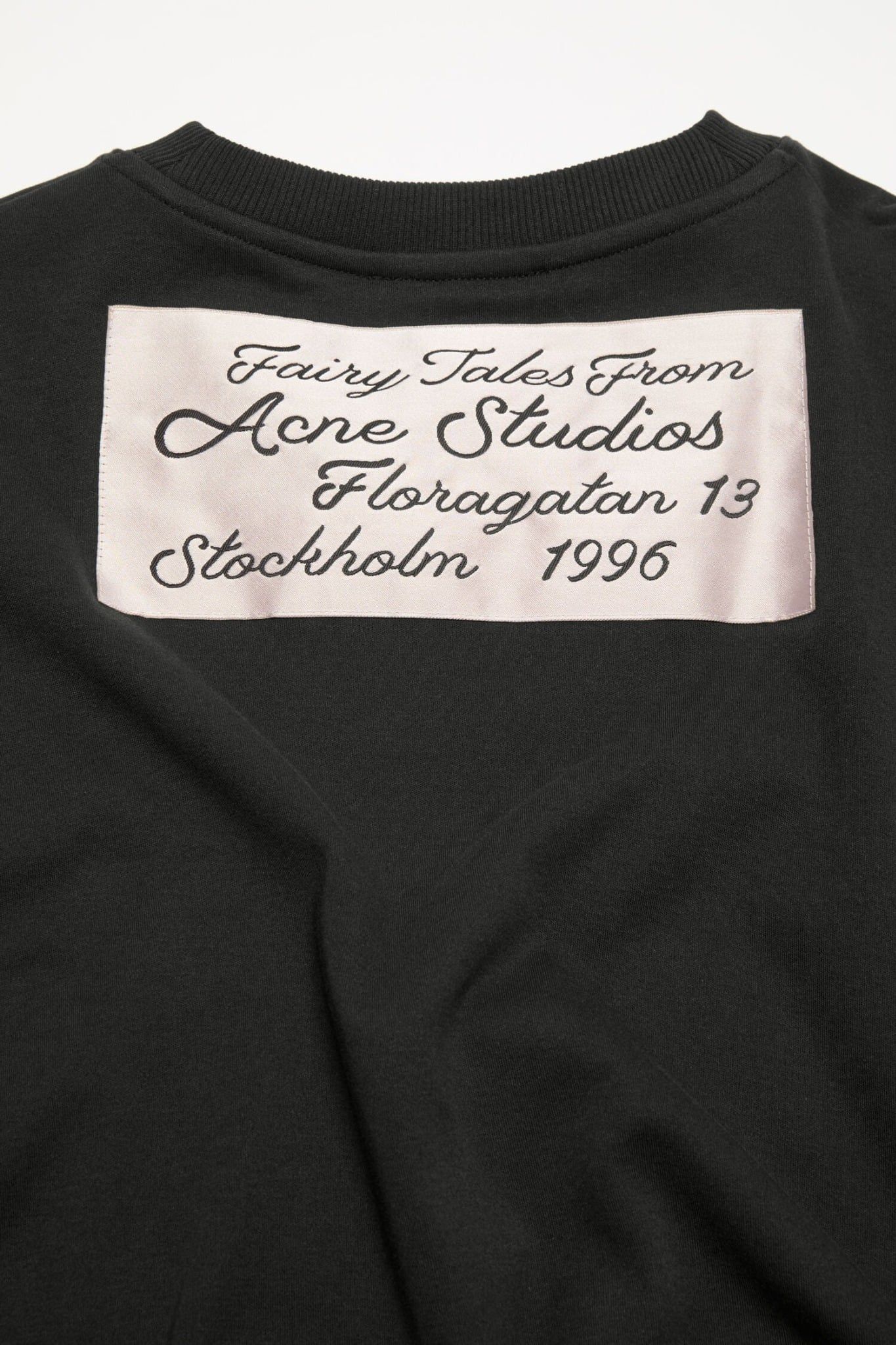  Áo Nữ Acne Gathered Logo T-shirt 'Black' 