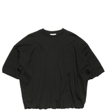 Áo Nữ Acne Gathered Logo T-shirt 'Black' 