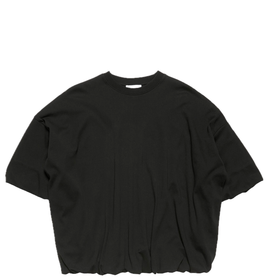  Áo Nữ Acne Gathered Logo T-shirt 'Black' 