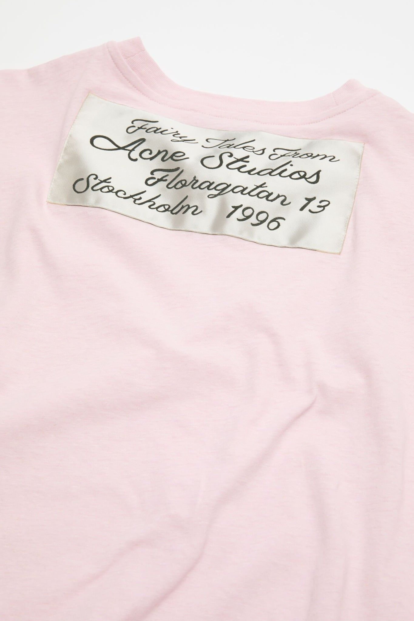  Áo Nữ Acne Gathered Logo T-shirt 'Pink' 