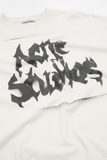  Áo Nữ Acne Gothic Logo T-shirt 'Dusty White' 