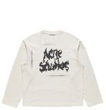  Áo Nữ Acne Gothic Logo T-shirt 'Dusty White' 