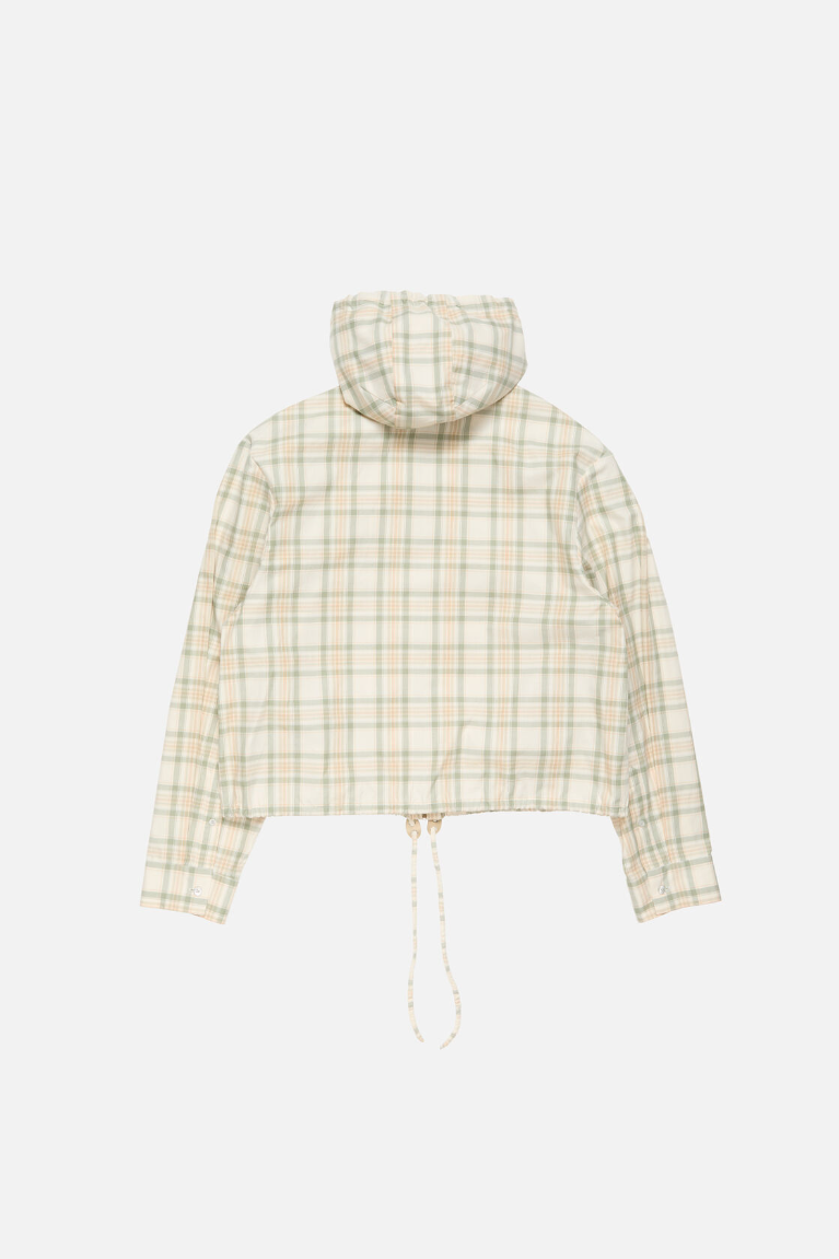  Áo Nữ Acne Hooded Check Jacket 'White' 