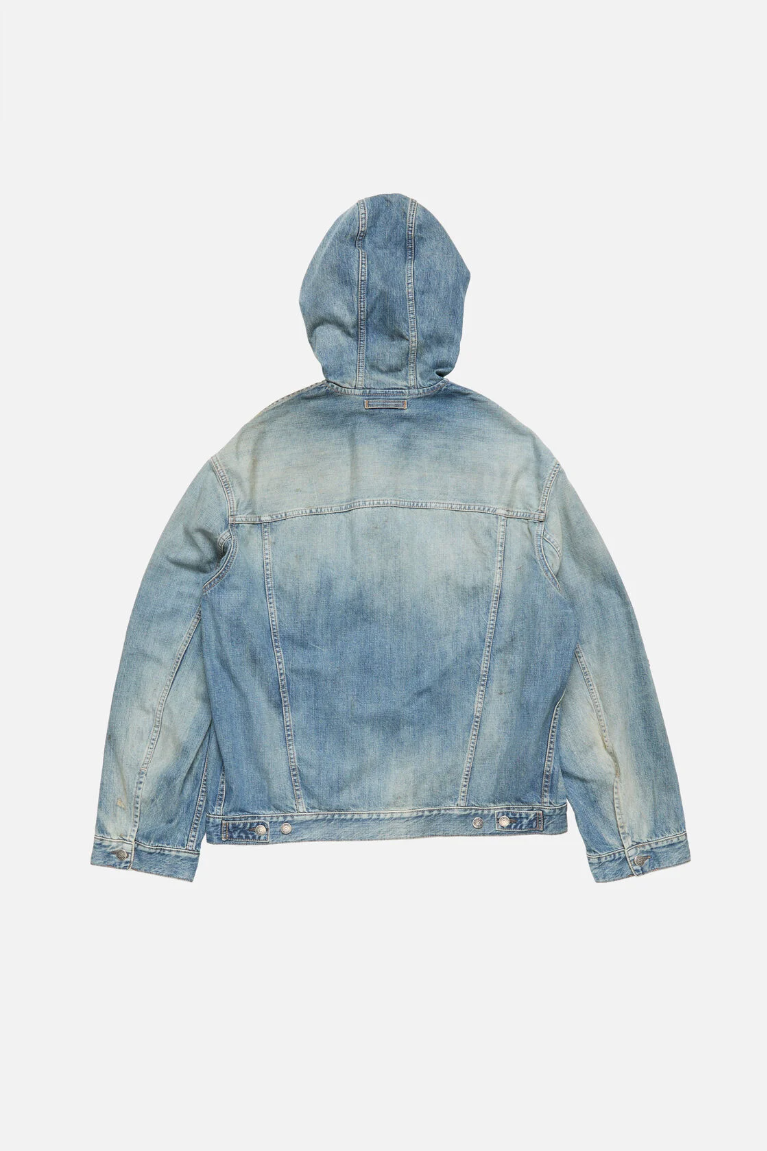  Áo Nữ Acne Hooded Denim Jacket 'Mid Blue' 