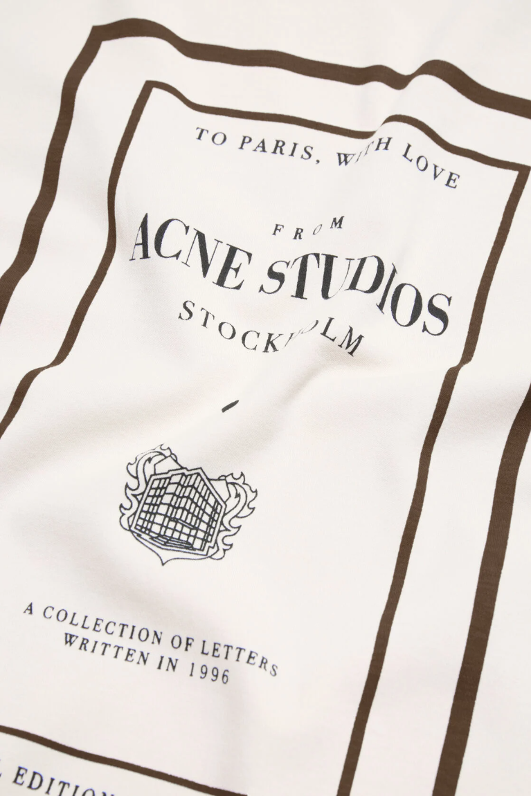  Áo Nữ Acne Layered Graphic T-shirt 'Warm Beige' 
