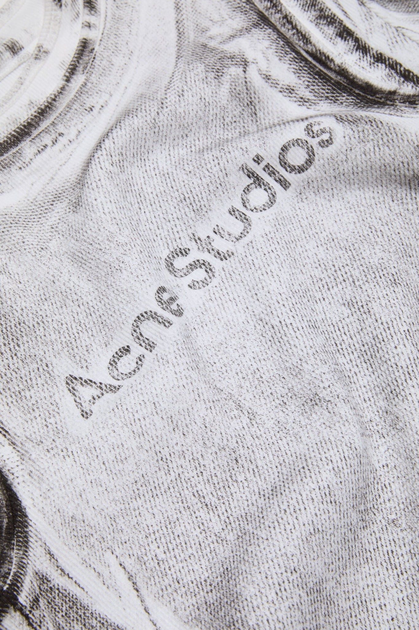  Áo Nữ Acne Layered Logo T-shirt 'Grey' 