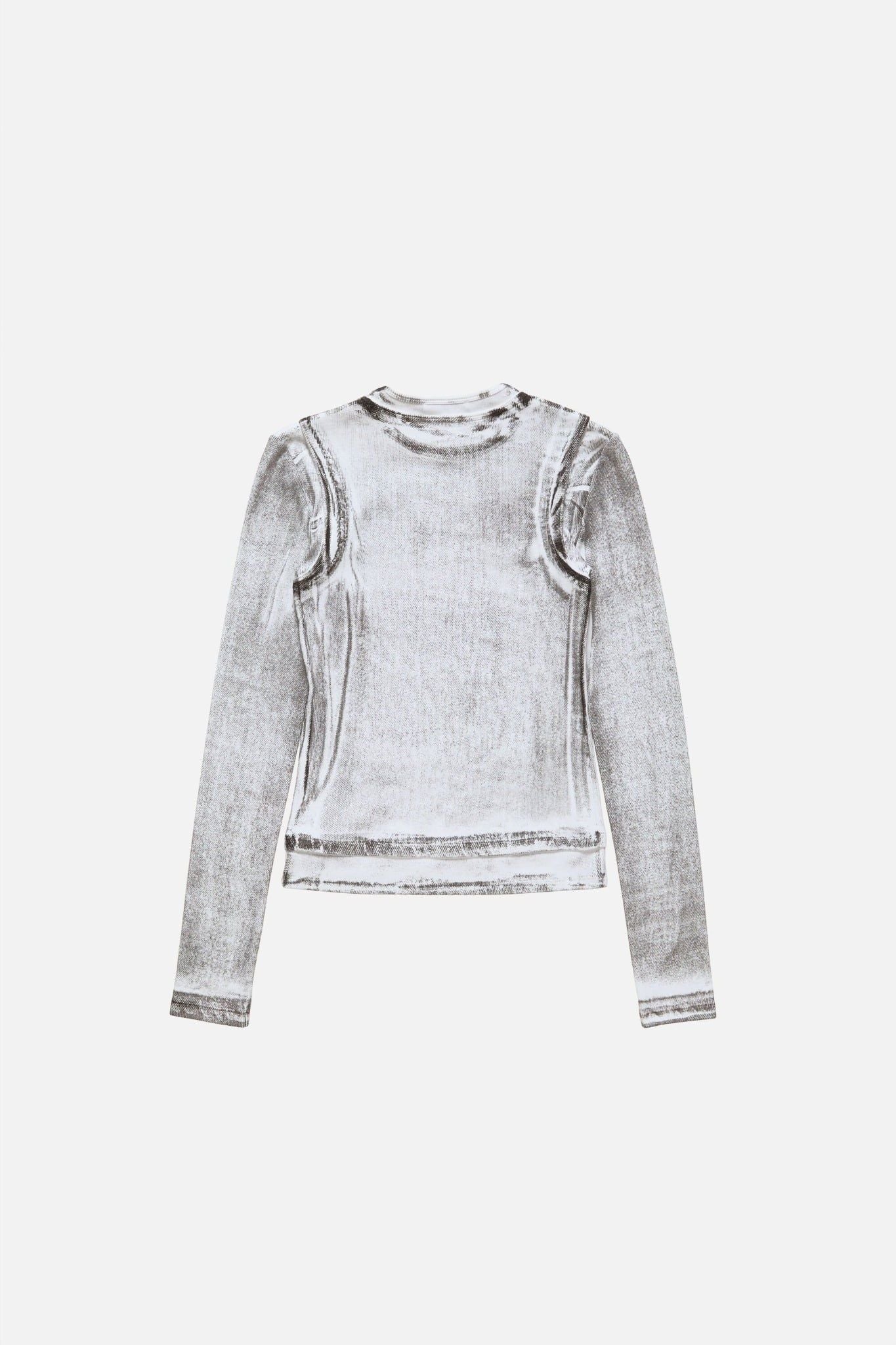  Áo Nữ Acne Layered Logo T-shirt 'Grey' 