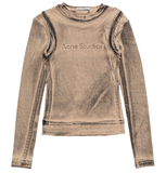  Áo Nữ Acne Layered Printed T-shirt 'Orange' 