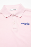  Áo Nữ Acne Logo Polo T-shirt 'Pale Pink' 