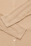  Áo Nữ Acne Ribbed Wool Cardigan 'Beige' 