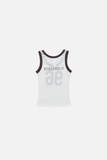  Áo Nữ Acne Sheer Logo Tank Top 'White' 