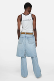  Áo Nữ Acne Sheer Logo Tank Top 'White' 