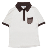  Áo Nữ Acne Sheer Polo Knit 'White' 