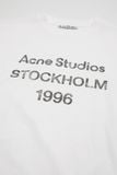  Áo Nữ Acne Sprayed 1996 Logo T-Shirt 'White' 