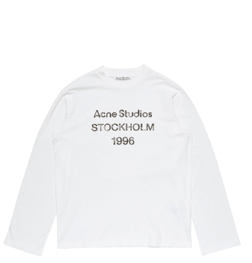  Áo Nữ Acne Sprayed 1996 Logo T-Shirt 'White' 