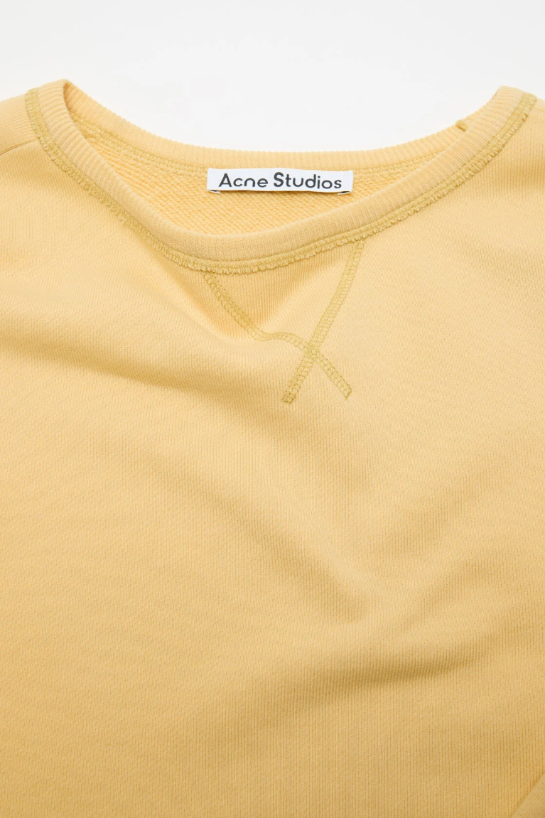  Áo Nữ Acne Sprayed Logo Sweatshirt 'Light Yellow' 