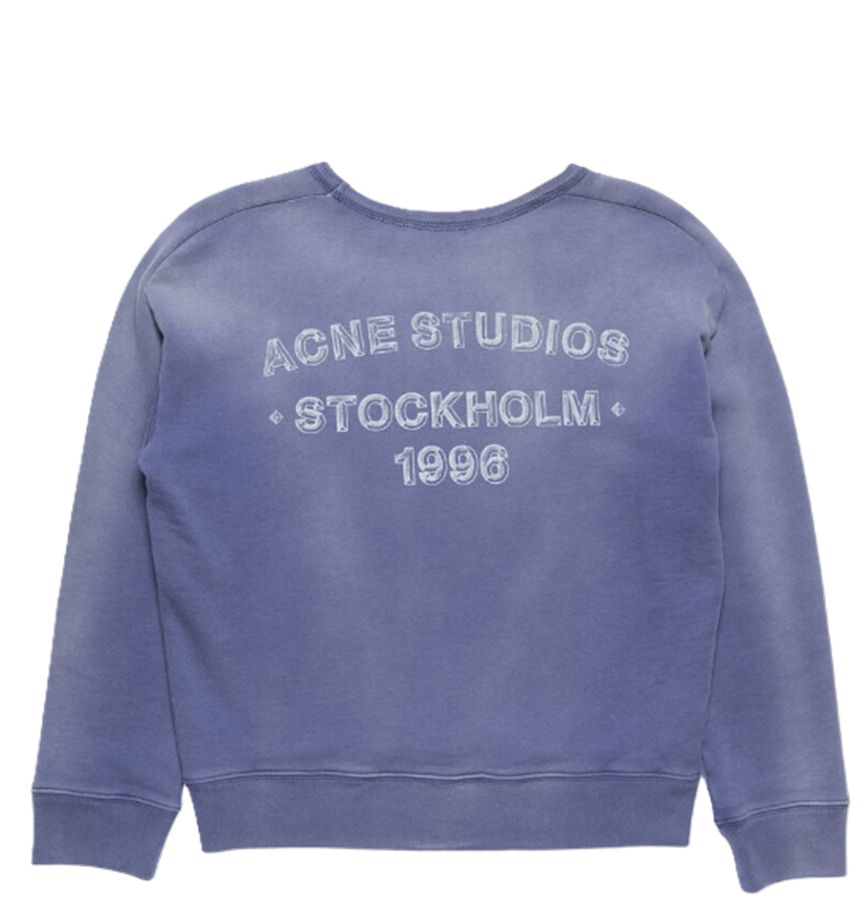  Áo Nữ Acne Sprayed Logo Sweatshirt 'Navy' 