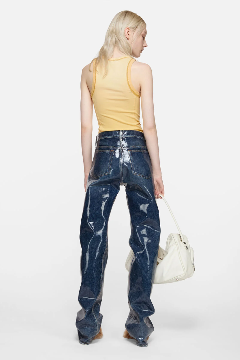  Áo Nữ Acne Sprayed Logo Tank Top 'Light Yellow' 