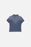  Áo Nữ Acne Sprayed Polo T-shirt 'Navy' 