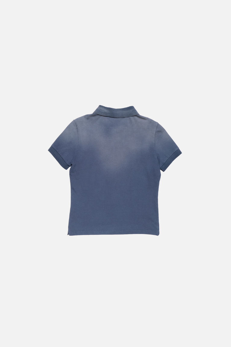  Áo Nữ Acne Sprayed Polo T-shirt 'Navy' 