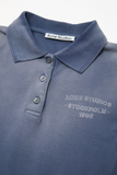  Áo Nữ Acne Sprayed Polo T-shirt 'Navy' 