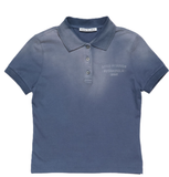  Áo Nữ Acne Sprayed Polo T-shirt 'Navy' 
