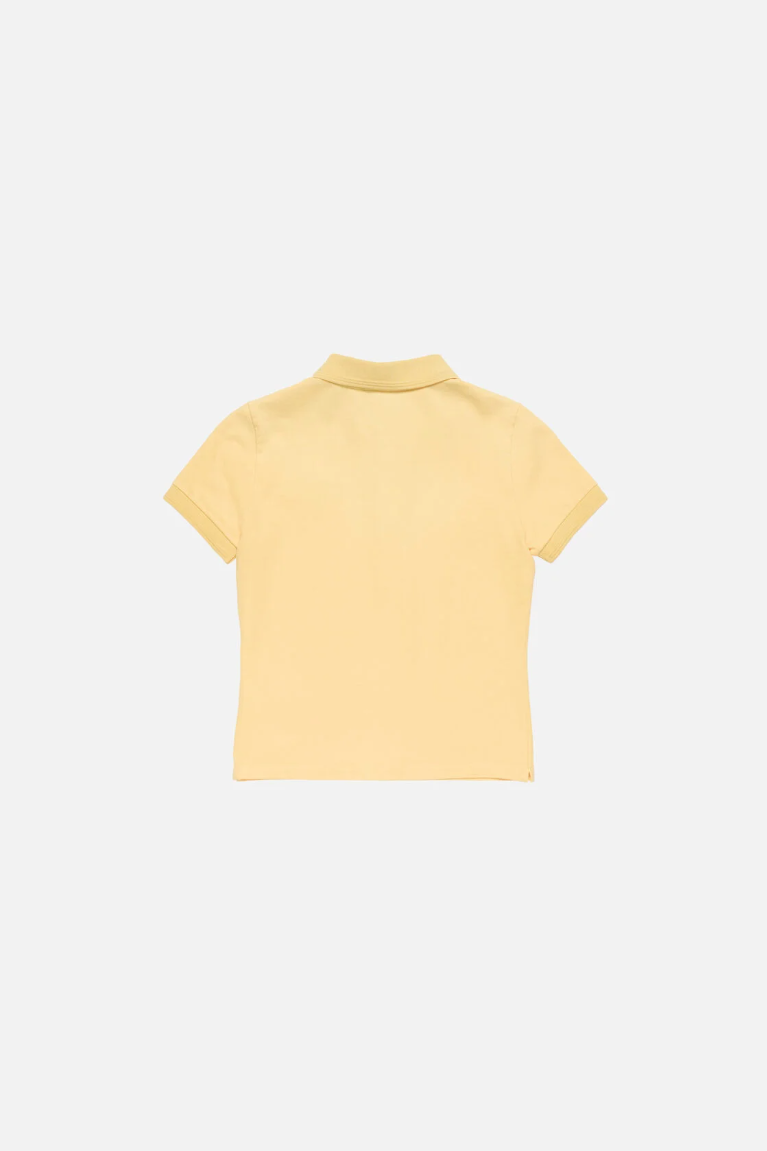  Áo Nữ Acne Sprayed Polo T-shirt 'Warm Yellow' 