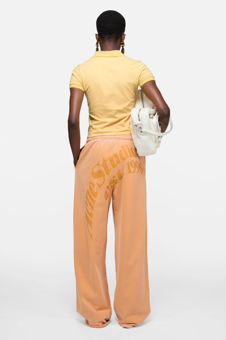  Áo Nữ Acne Sprayed Polo T-shirt 'Warm Yellow' 