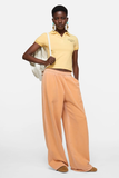  Áo Nữ Acne Sprayed Polo T-shirt 'Warm Yellow' 