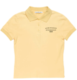  Áo Nữ Acne Sprayed Polo T-shirt 'Warm Yellow' 