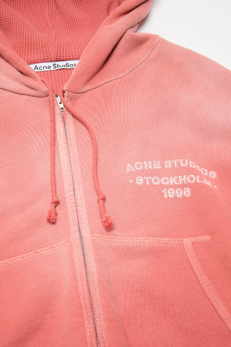  Áo Nữ Acne Sprayed Zip Hoodie 'Red' 