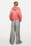  Áo Nữ Acne Sprayed Zip Hoodie 'Red' 