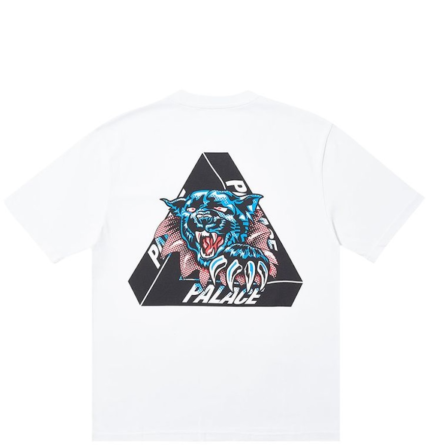  Áo Palace Ripped T-Shirt Short Sleeve 'White' 