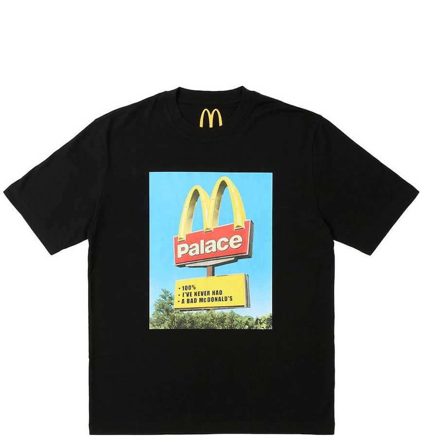  Áo Palace x McDonald's Sign T-Shirt 'Black' 