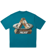  Áo Palace x Oakley T-Shirt 'Petrol' 