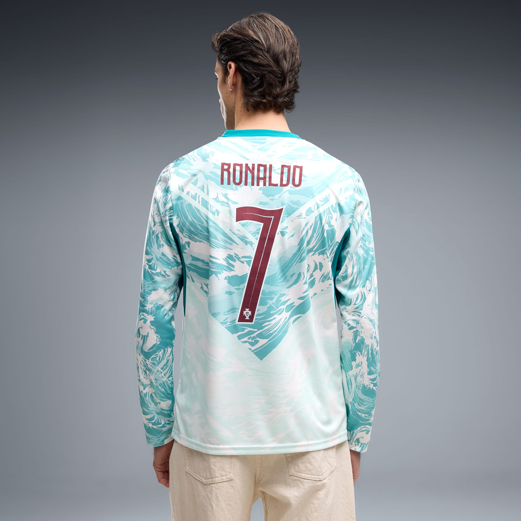  Áo Puma Portugal Away Cr7 Long Sleeve 'Blue' 