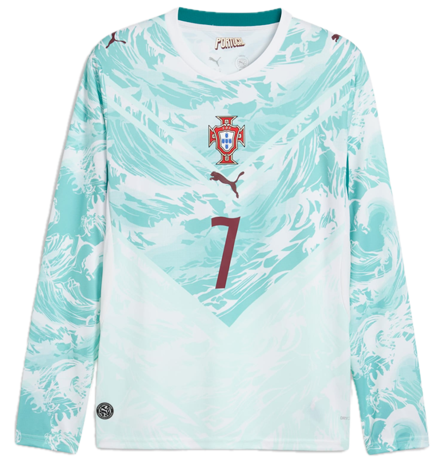  Áo Puma Portugal Away Cr7 Long Sleeve 'Blue' 