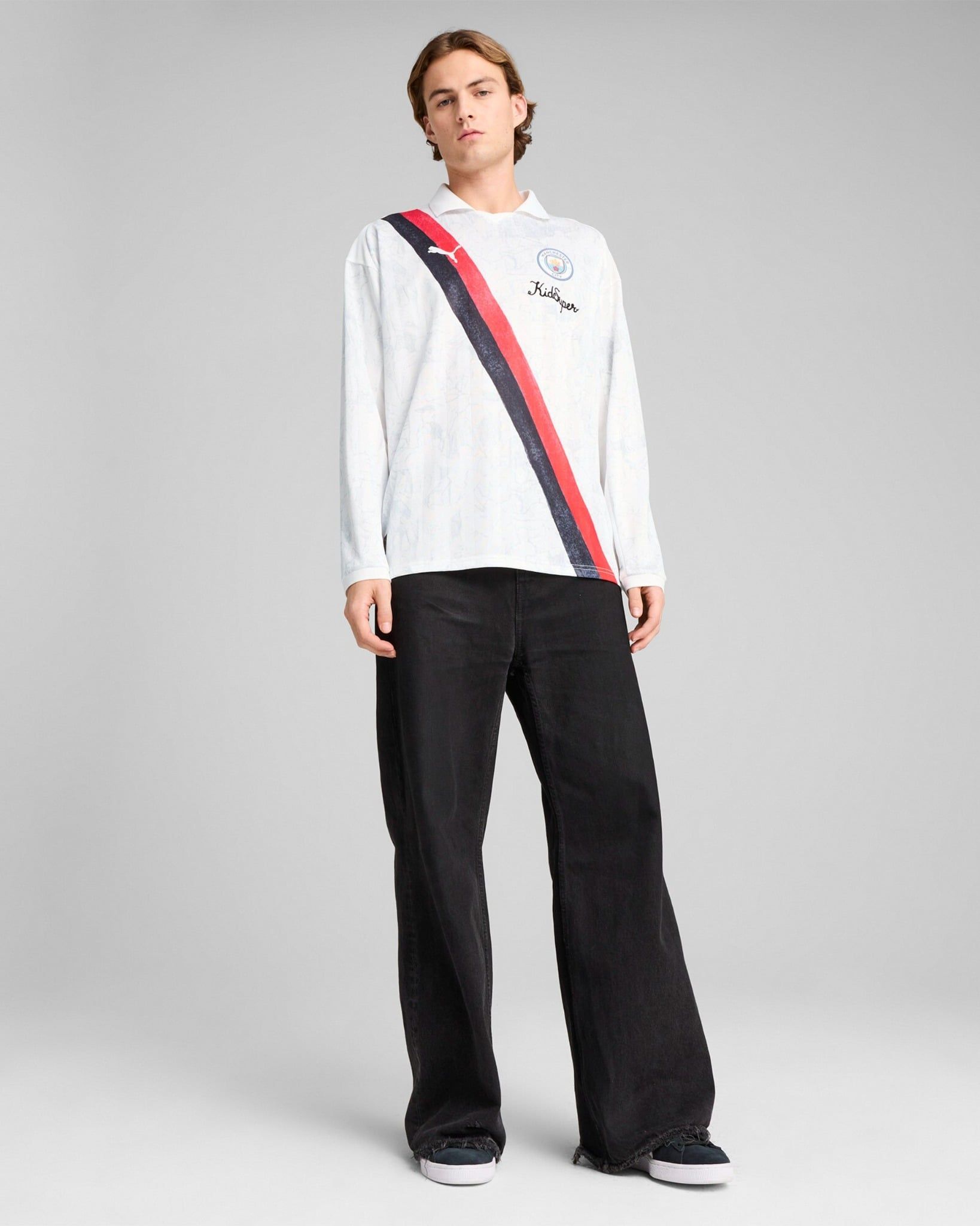  Áo Puma x KidSuper Manchester City Retro Long-Sleeved 