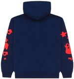  Áo Sp5der Worldwide Beluga Hoodie 'Navy' 