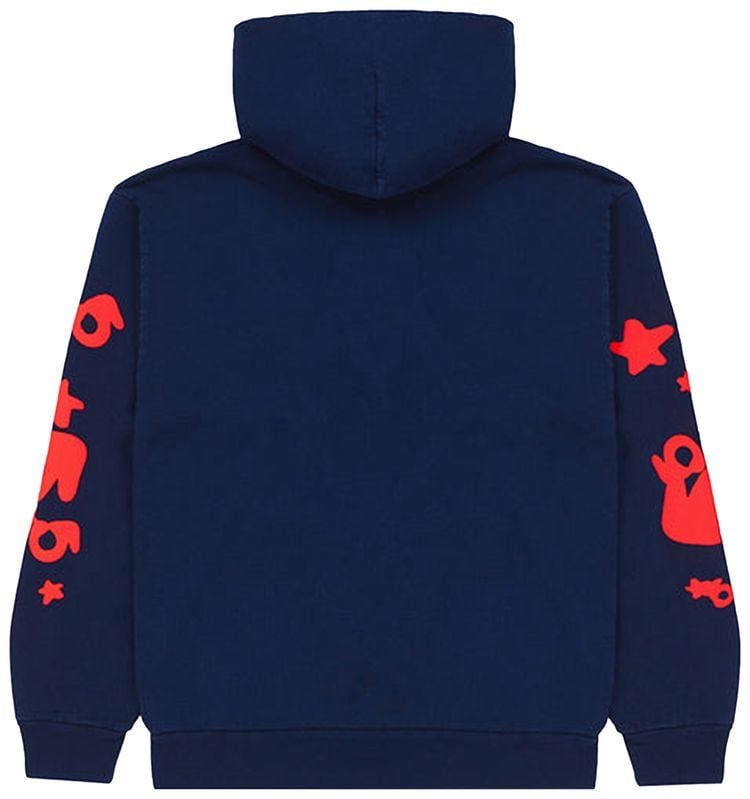  Áo Sp5der Worldwide Beluga Hoodie 'Navy' 