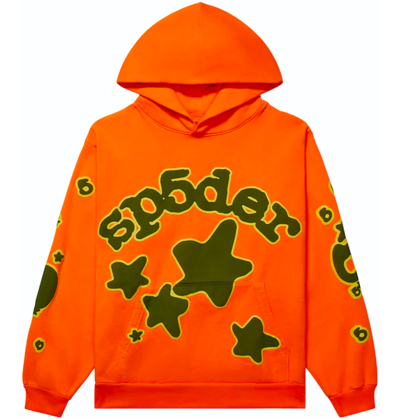  Áo Sp5der Worldwide Beluga Hoodie 'Orange' 