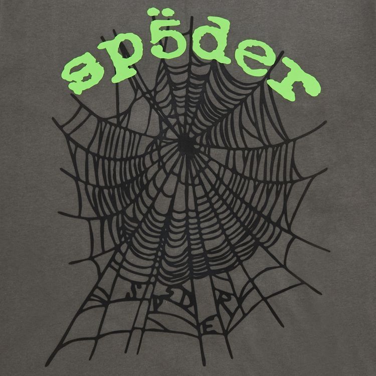  Áo Sp5der Worldwide OG Web V2 Tee 'Slate Grey' 