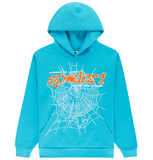  Áo Sp5der Worldwide Punk V2 Hoodie 'Cyan' 