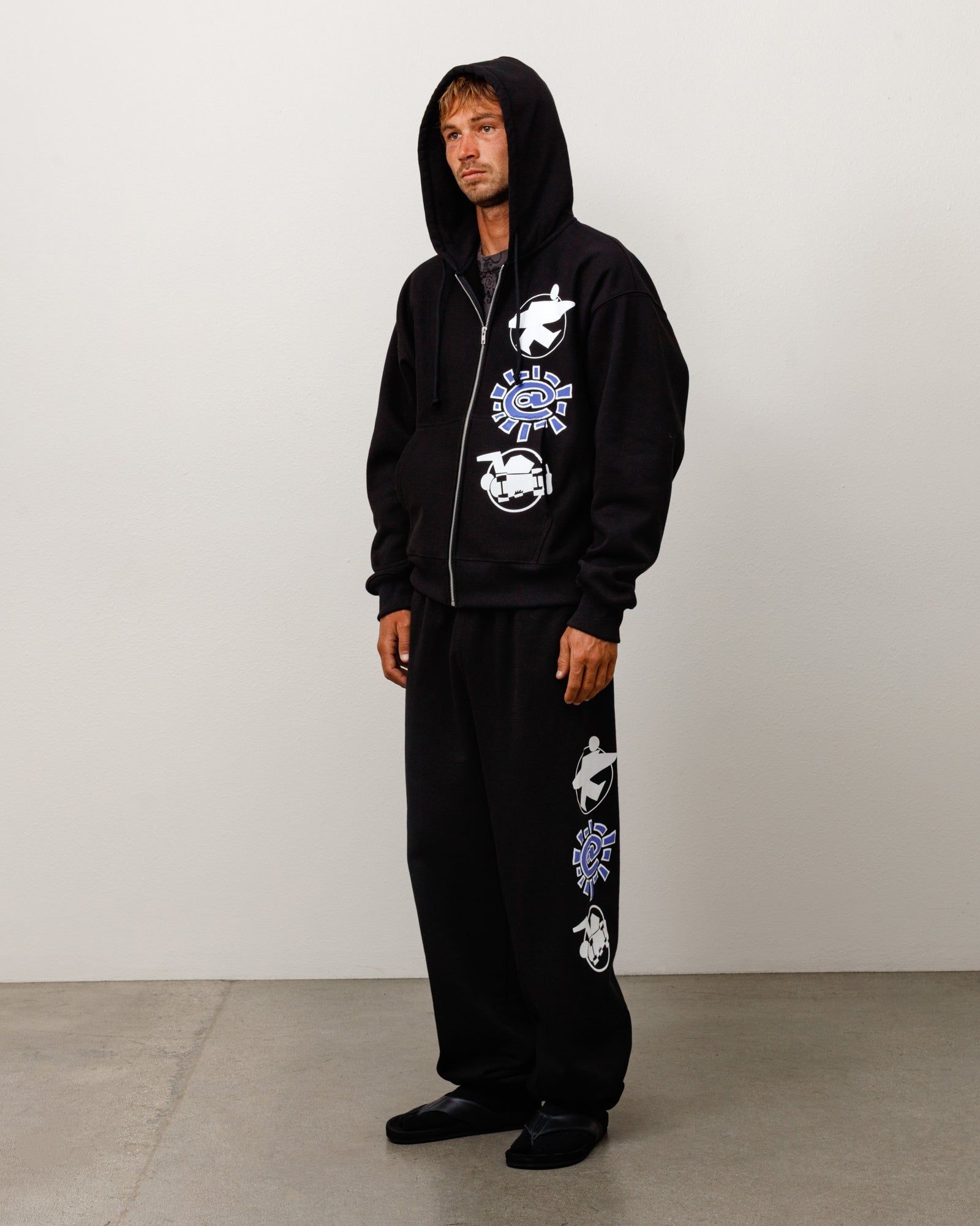  Áo Stussy Always Stack Zip Hoodie 'Black' 