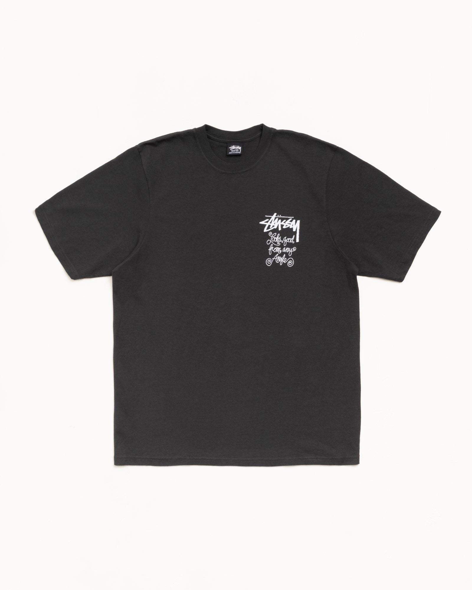  Áo Stussy Any Angle Tee Pigment Dyed 'Black' 
