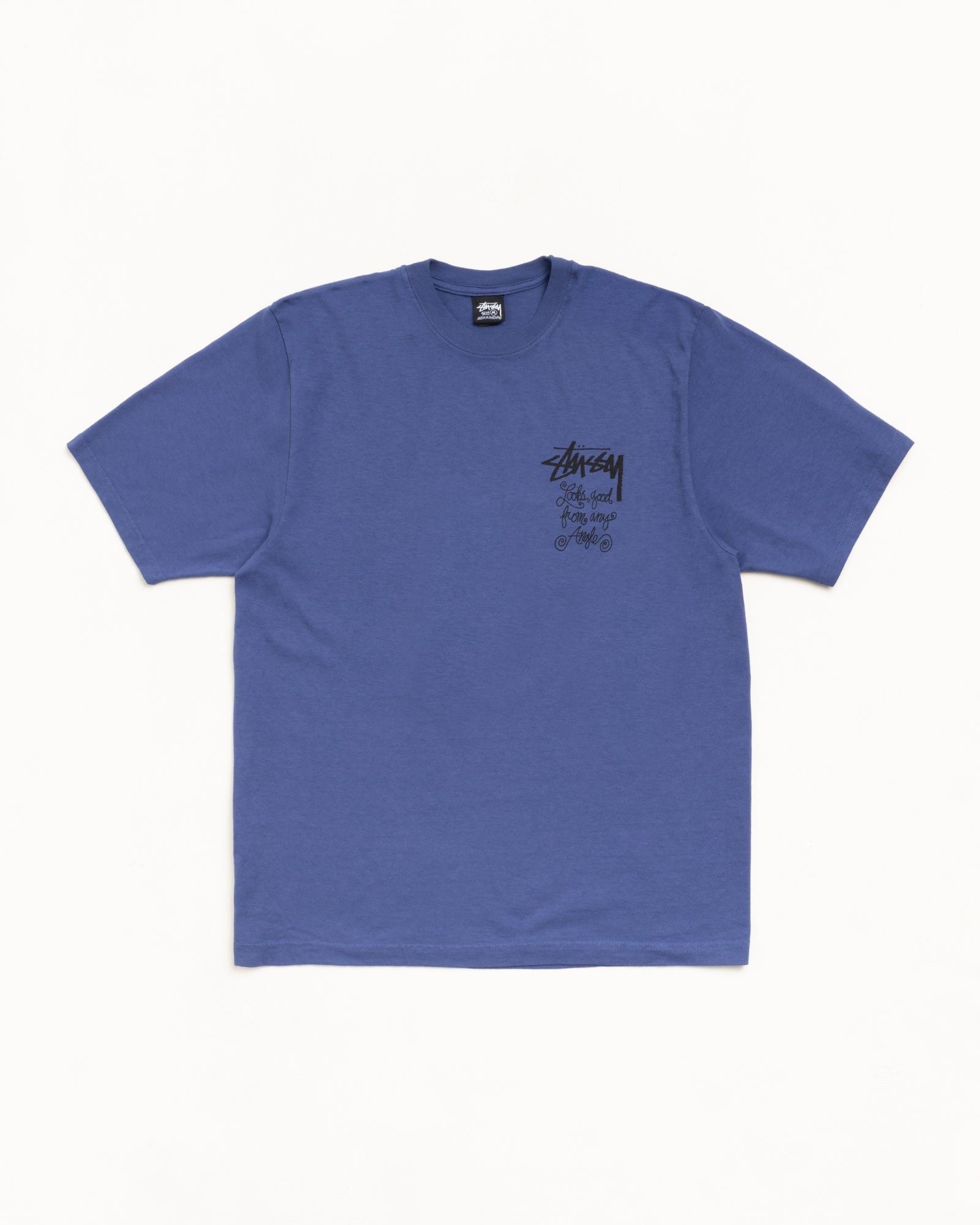  Áo Stussy Any Angle Tee Pigment Dyed 'Indigo' 