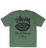  Áo Stussy Any Angle Tee Pigment Dyed 'Pine' 