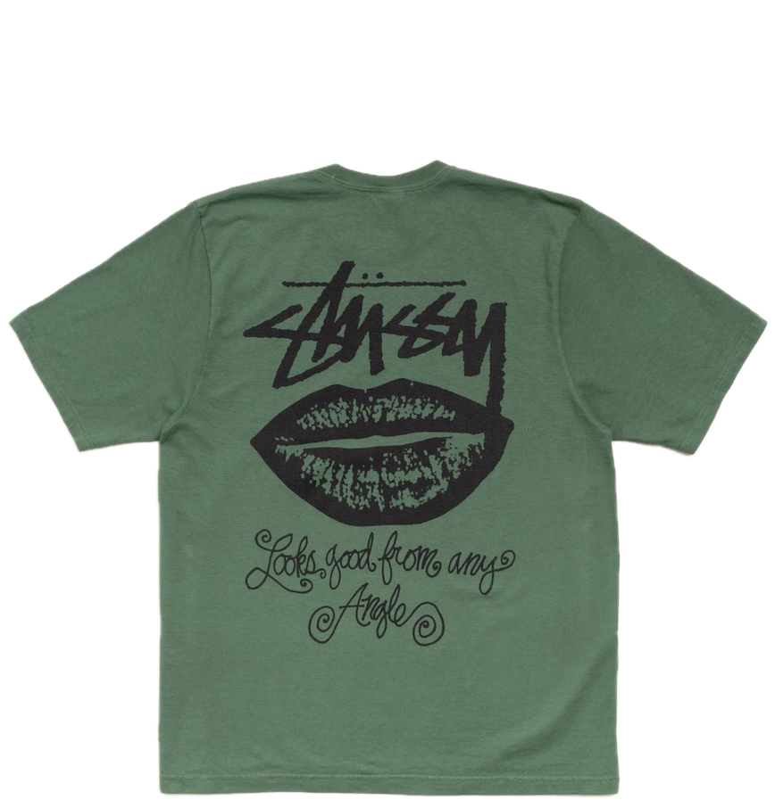  Áo Stussy Any Angle Tee Pigment Dyed 'Pine' 